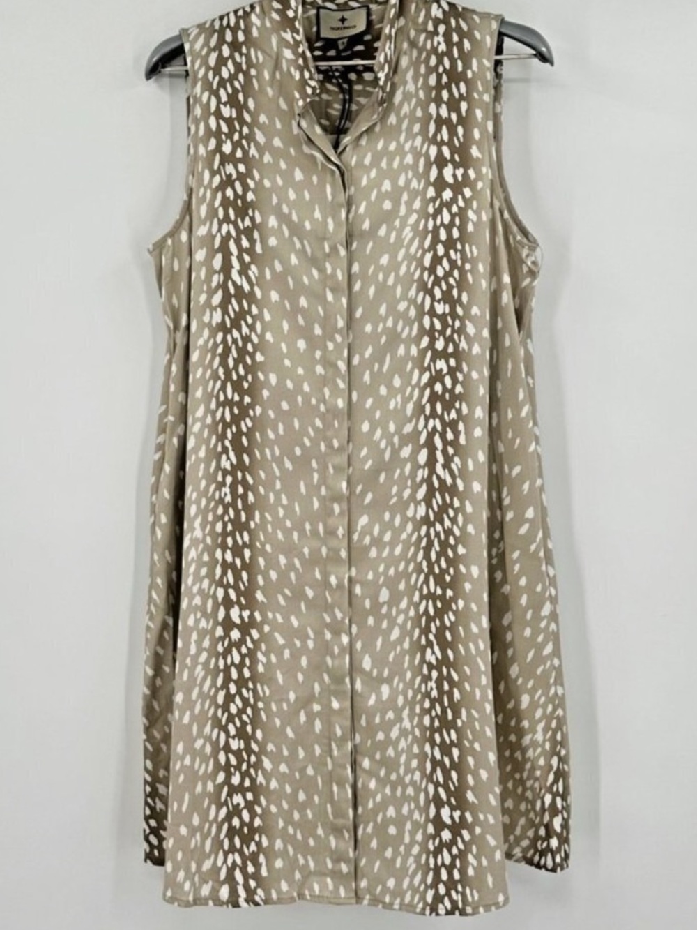Tuckernuck Taupe Shift Dress with Cream Speckle - Picture 3 of 4
